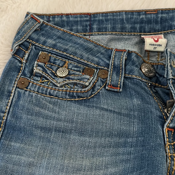 AUTHENTIC TRUE RELIGION LIGHT DENIM JEANS - Picture 5 of 9
